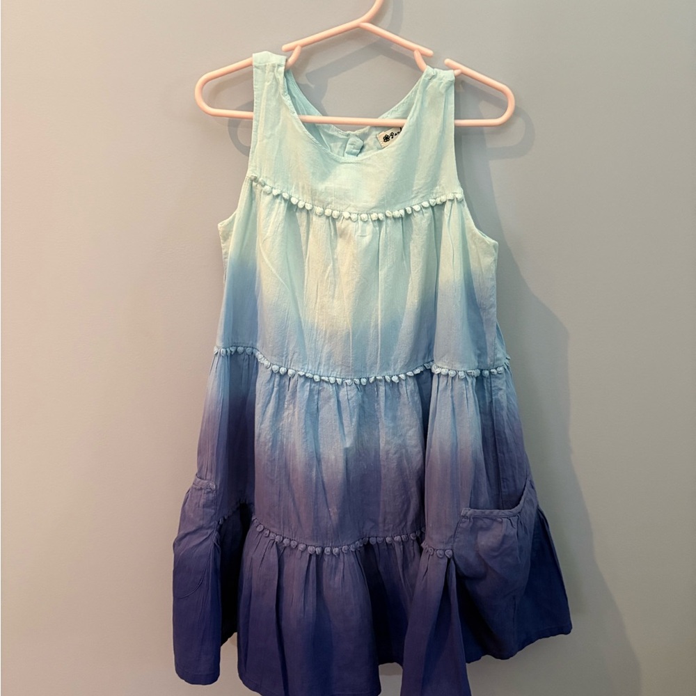 Girl’s Blue Ombré Pandemonium Sundress in Size 6x